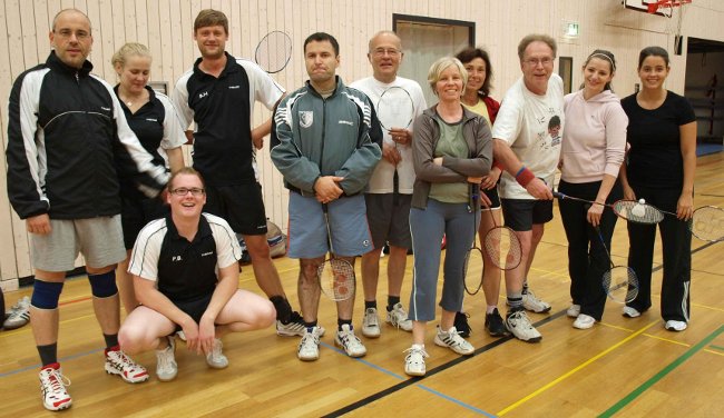Senioren der Badmintonabteilung