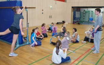 Schatten-Badminton