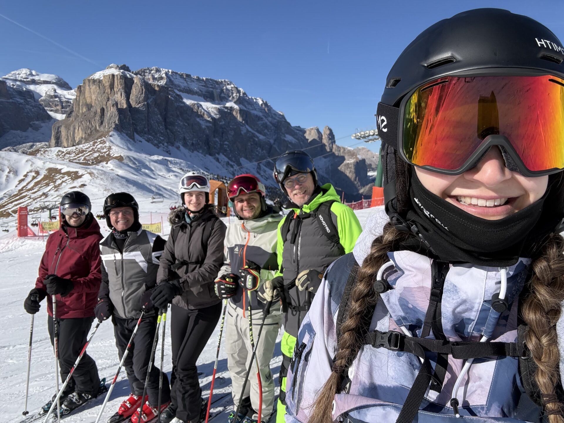 Eine Skigruppe der Skifreizeit 2026