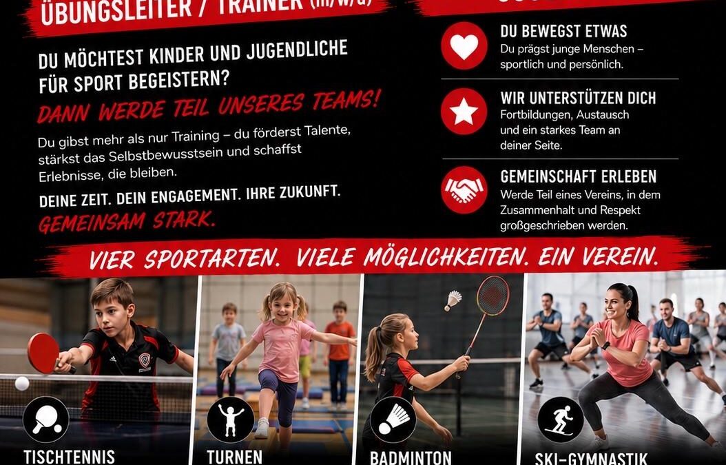 VfR – wir suchen dich! Übungsleiter / Trainer (m/w/d)